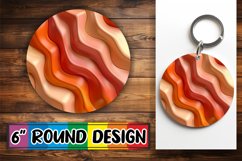 Playful 3D Inflated Puff Keychain Sublimation Designs Product Image 1