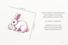 Whimsical Easter Bunny Clipart Product Image 8