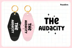 Snarky Quote Motel Keychain SVG | The Audacity Product Image 3