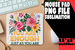 BLISSFUL MOUSE MAT FUN IDEAS, Flower Quote Product Image 1