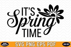 It&#039;s Spring Time SVG Design | SVG Cut files Product Image 1