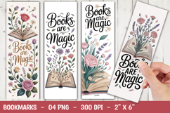 Books Are Magic Bookmark Sublimation Product Image 1