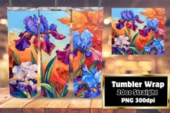 Oil Flower Art Wrap for 20oz Tumblers Product Image 1
