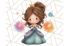 Princess Clipart PNG, Cute Royal Girl Clip Art Product Image 2