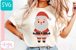 Cute Santa SVG cut file, Christmas SVG design Product Image 3