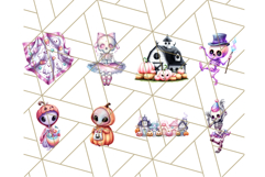 Pastel Halloween Clipart Cute PNG Graphics, Halloween Png Product Image 6