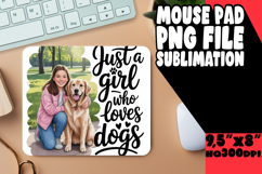 UNIQUE MOUSE MAT INSPIRATIONAL MAGIC, Just A Girl Product Image 1
