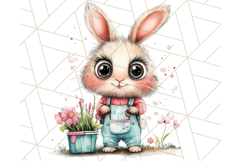 Cute Spring Bunny Clipart Adorable Easter Rabbit PNG Product Image 2