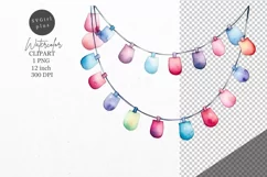 Christmas clipart, Lights clipart, Winter clipart Product Image 1
