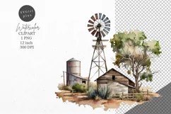 Farm clipart, Farmyard clipart, Barn clipart Product Image 1