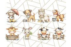 Tiny Farm Life Animals and Farm Clipart PNG, Barnyard PNG Product Image 2