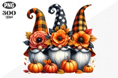 Halloween Gnomes Sublimation - Clipart PNG Design Product Image 1