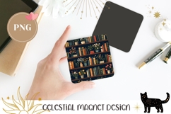 Colorful Books Magnet PNG, Cartoon Flowers Magnet Print Product Image 1