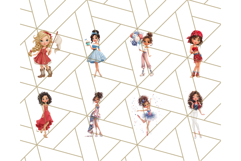 Patriotic Fashion Girl Clipart PNG for 4th of July Product Image 2