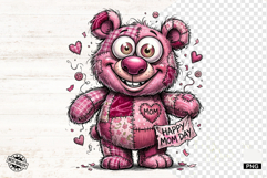 Mothers Day Teddy Bear PNG Product Image 1