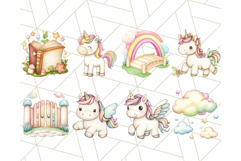 Pastel Unicorn Clipart PNG Fairy Tale Magic, Unicorn Png Product Image 2