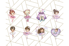 Ballerina Clipart PNG, Cute Ballet Girl Illustration Art Product Image 6