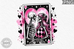 Valentine&#039;s Day Skeleton PNG - Valentine Clipart Sublimation Product Image 1