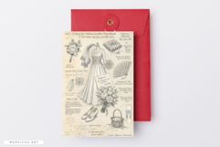 Ephemera Wedding Junk Journal Pages - Junk Journal Pack Product Image 6