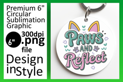 Elegant Circle Design for Sublimation , Cat Quote Product Image 1