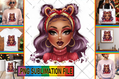Fun TOTE BAG Ideas PNG, Afro Girl Product Image 1