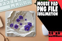 Mouse Pad Sublimation 3D Flower Hole Pattern PNG Product Image 1