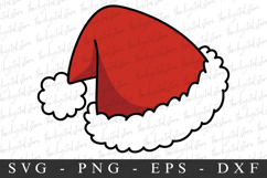 Santa Hat Svg | Christmas svg | Svg cut file Product Image 1