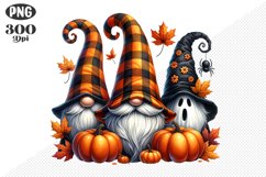 Halloween Gnomes Sublimation - Clipart PNG Design Product Image 1