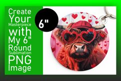 Joyful Cow Hearts Sublimation Art Product Image 1