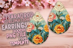 Blossom Beauty PNG Teardrop Earring Design Sublime Product Image 1