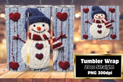 Eye-Catching 20oz Tumbler Wrap , Snowman Product Image 1
