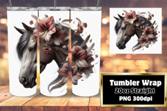 Beautiful 20oz Tumbler Artwork , Horse Product Image 1
