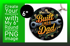 Lovely Round Design for Keychains , Father&#039;s Day Product Image 1
