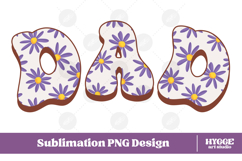 dad Png Retro Flowers Mother&#039;s Day Floral Mom Sublimation Product Image 1