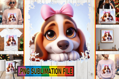 Radiant TSHIRT Gift Ideas PNG, 3D Dog Product Image 1