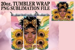 Tender love 20oz tumbler wrap, Afro Woman Product Image 1
