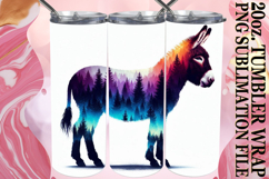 Gentle smiles 20oz tumbler wrap, Animals Art Product Image 1