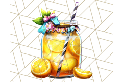 Chibi Summer Girls Clipart PNG, Bright Kawaii Summer Art Product Image 2