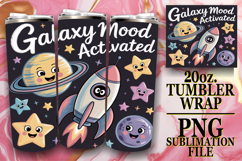 Dreamy vibes 20oz tumbler wrap, Funny Quote Product Image 1