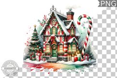 Christmas House Sublimation - Clipart PNG Design Product Image 1