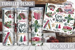 Sublimation Tumbler WRAP Christmas Design Quote Watercolor Product Image 1