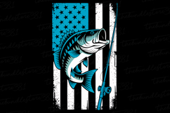 America Fishing Svg | 4th of July Svg | Svg Cut File Product Image 1