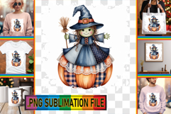 Stylish PNG TSHIRT Designs, Pumpkin Watercolor Product Image 1