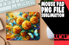 Timeless desk PAD Fun PNG, Flowers Product Image 1