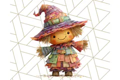Kawaii Halloween Clipart Cute Kids and Candy Elements Png Product Image 2
