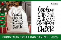 Christmas Treat Bag Quote SVG | Cookies, Candy, Christmas Product Image 1