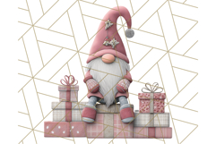 Cozy Winter Gnome Clipart PNG, Christmas Gnome Clip Art Product Image 2