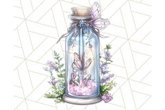 Gothic Fairy &amp; Potion Clipart, Dark Fantasy PNG Printable Product Image 2