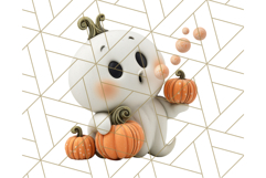 Retro Halloween Clipart Vintage PNG Graphics, 50s Holiday Product Image 2