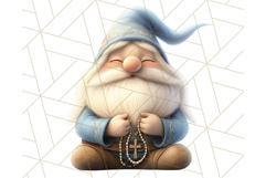 Easter Christian Gnome PNG, Religious Spring Sublimation Product Image 2